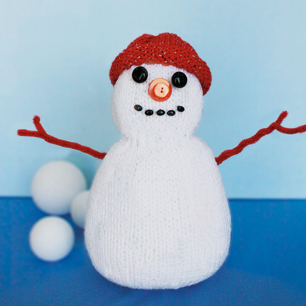 Snowman pattern to knit for free