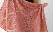 Free Knitting Pattern for a Lace Nordic Rose Afghan