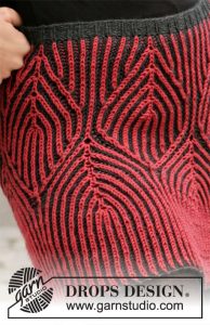 Free Knitting Pattern for an English Rib Skirt