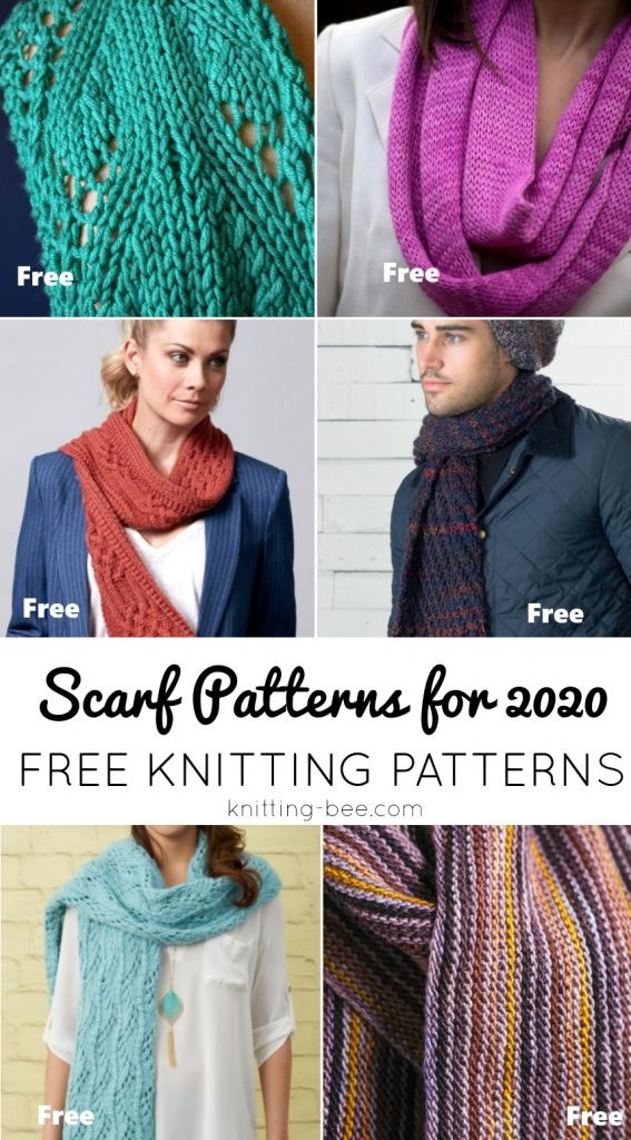 35+ Free Scarf Knitting Patterns for 2020