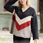 Free Knitting Pattern for a Grand Canyon Nights Sweater for Women