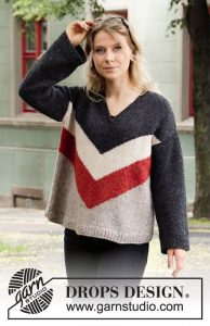 Free Knitting Pattern for a Grand Canyon Nights Sweater for Women