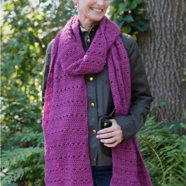 Free Knitting Pattern for a Scarf – Meander