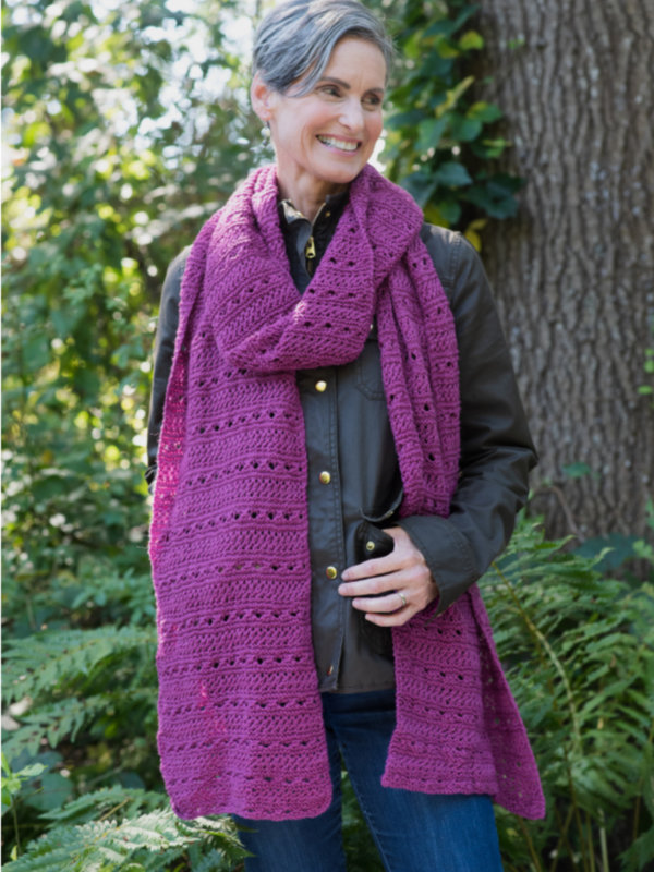 Free Knitting Pattern for a Scarf - Meander