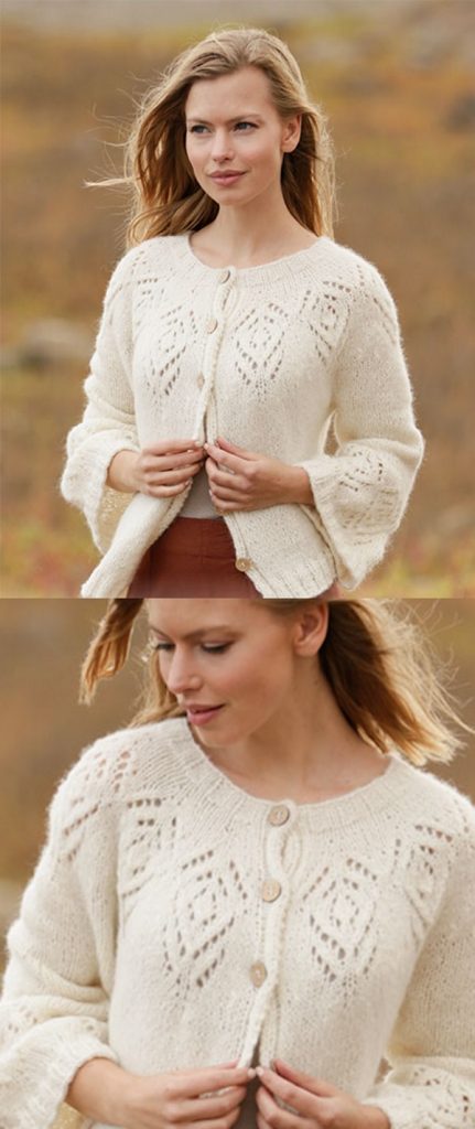 Free Knitting Pattern for a Tulip Ring Jacket