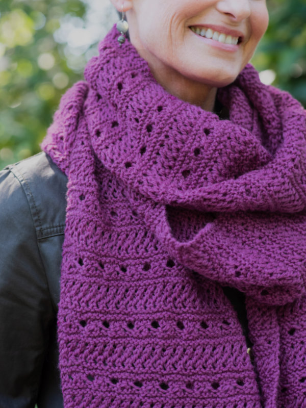 Free Knitting Pattern for an easy scarf