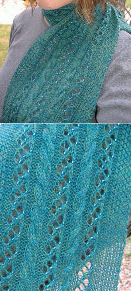 Free Scarf Knitting Patterns with Beads