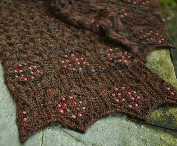 Free Scarf Knitting Patterns with Beads and Lace