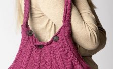Free Knitting Pattern for a Handbag with Braided Cables