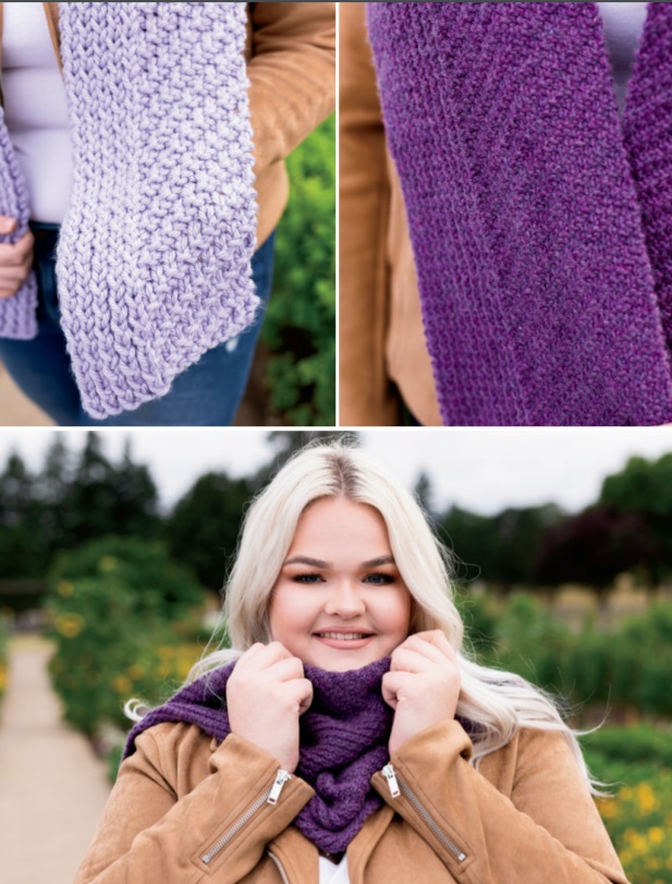 Free knitting pattern for a unique scarf