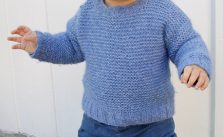 Free Knitting Pattern for an Easy Sweater for Babies and Children