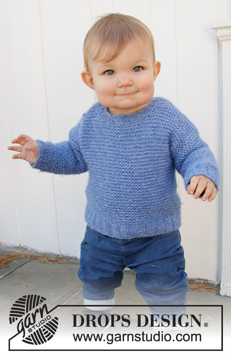 Easy garter stitch sweater pattern for kids and babies
