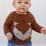 Free Kids Sweater Knitting Pattern for a Little Fox
