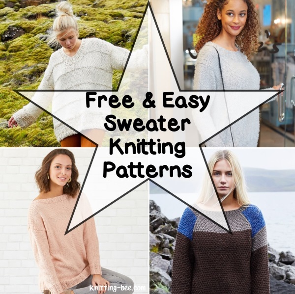 Free and easy sweater knitting patterns