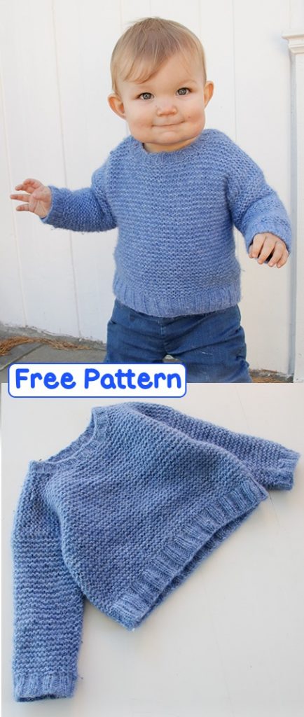 free garter stitch pattern for babies and kids