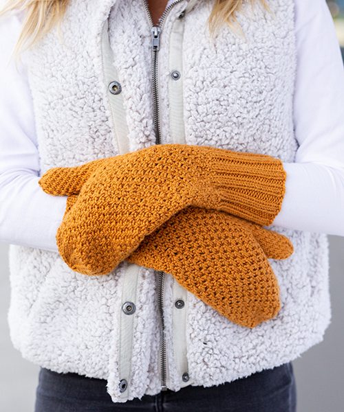 Free Knitting Pattern for Beehive Mittens