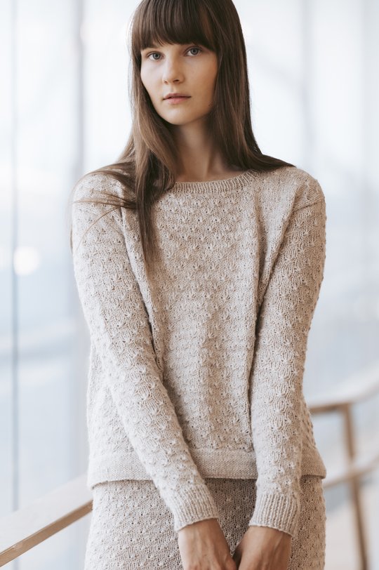 Free knitting pattern for a textured stitch sweater