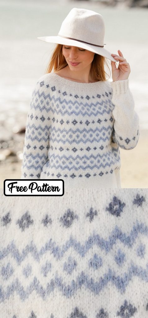 free knitting pattern for a nordic sweater