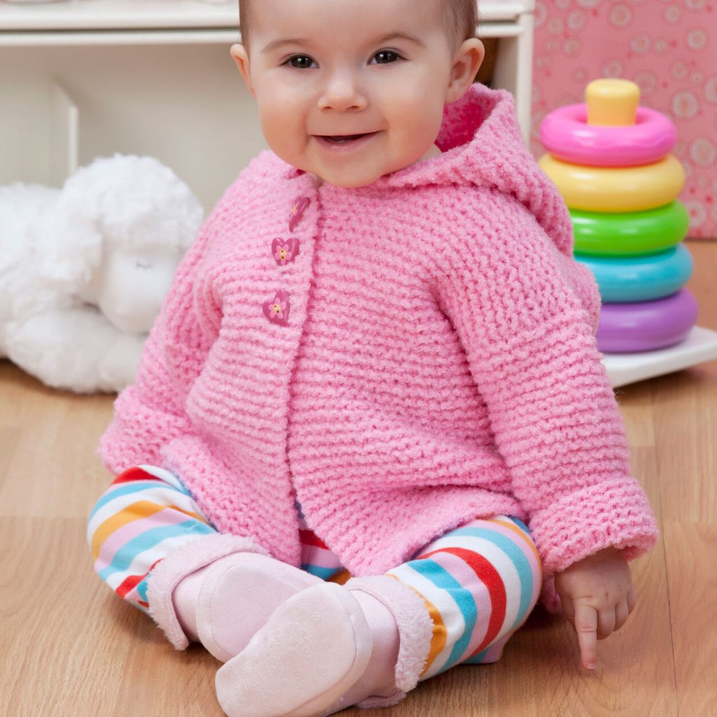 Easy cardigan knitting pattern for babies
