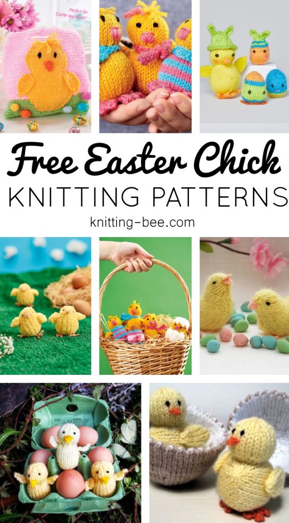 Free Easter chick knitting patterns