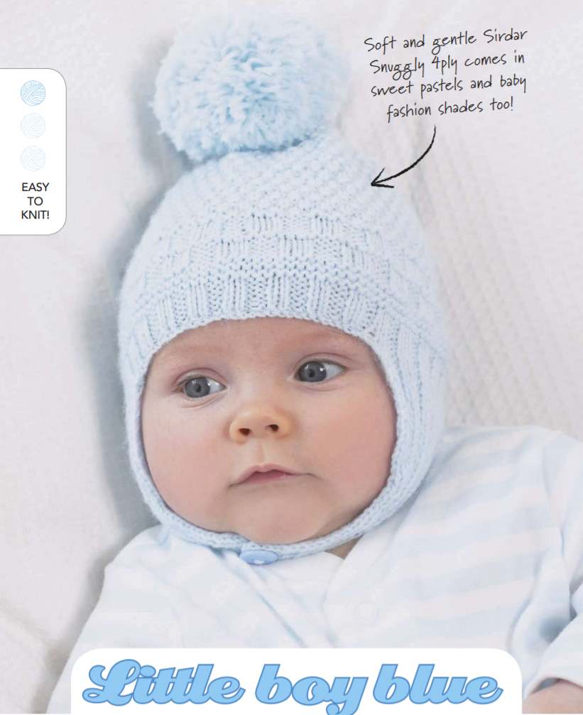Free Knitting Pattern for a 4 Ply Baby Hat