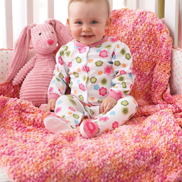 Free and easy baby blanket knitting pattern