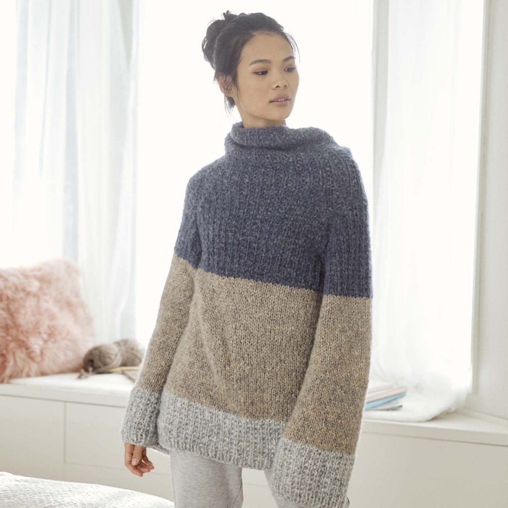 Free and easy sweater tunic knit pattern