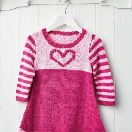 Free dress knitting pattern for babies and children