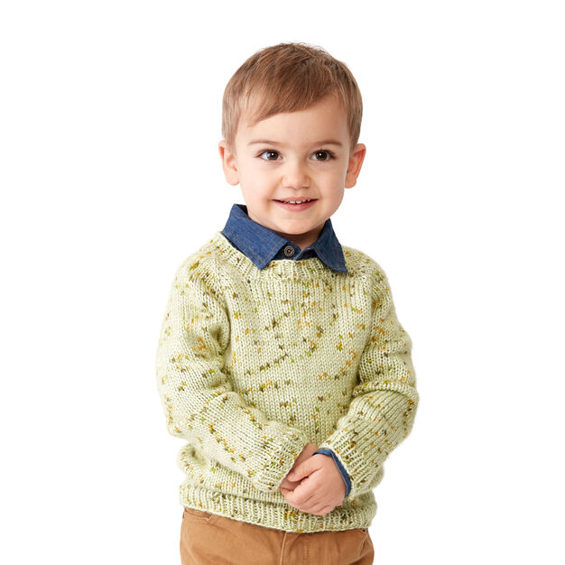 Free knitting pattern for a baby sweater 6 to 24 months