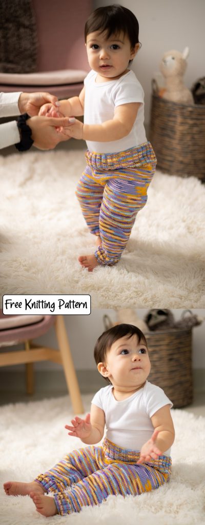 Free knitting pattern for baby pants