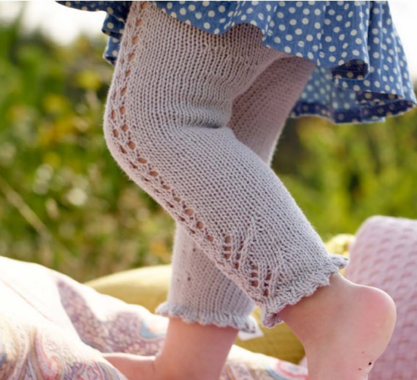 Free knitting pattern for girls leggings