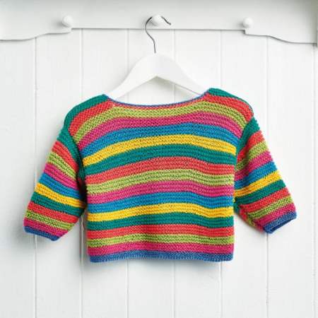 Free knitting pattern for a garter stitch baby sweater