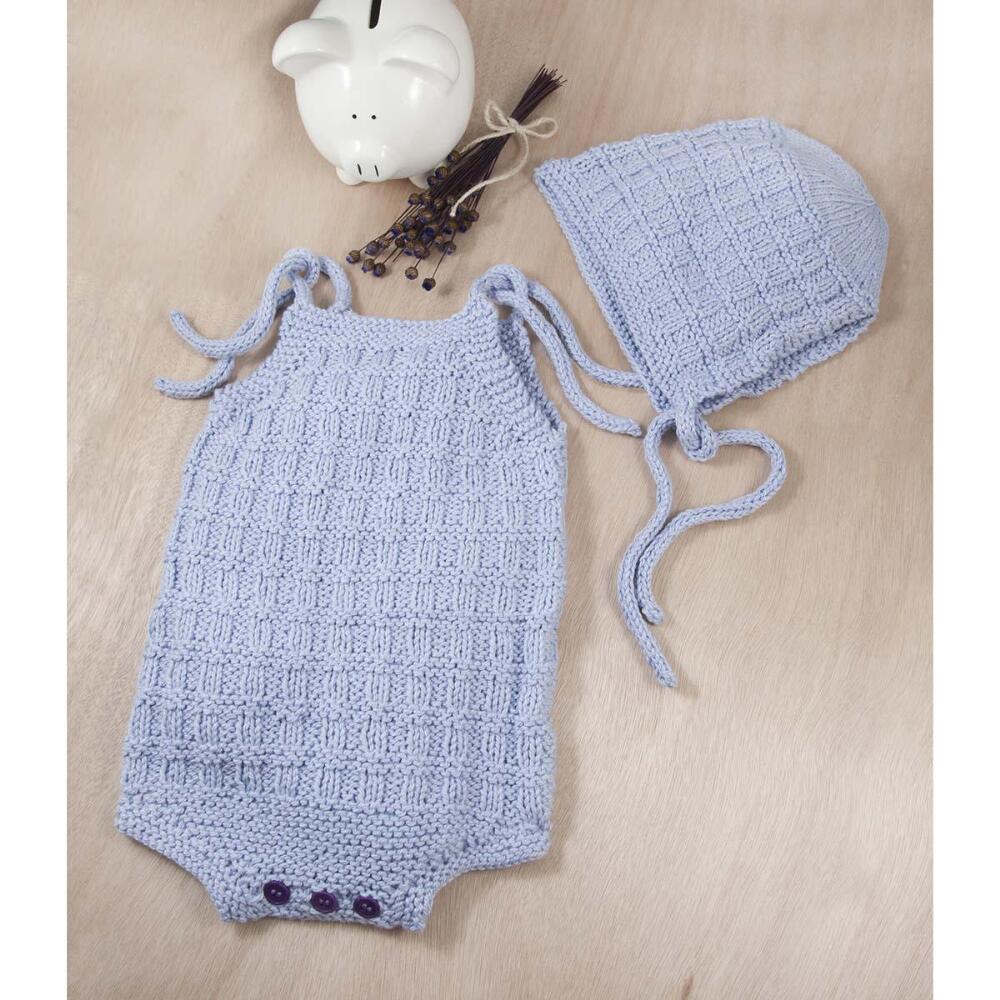 Bluebell Onesie & Bonnet Set Knit Pattern Free Download