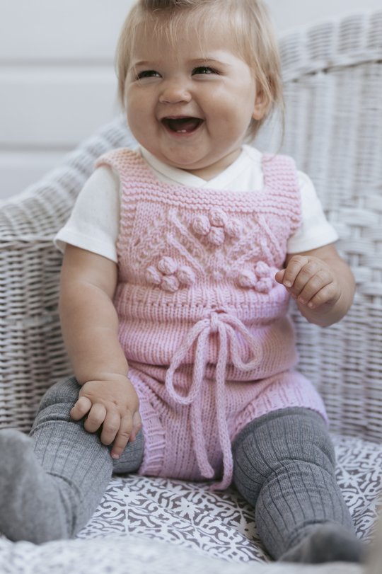 Babies Playsuit and Booties Age 1-12 months Knitting Pattern 