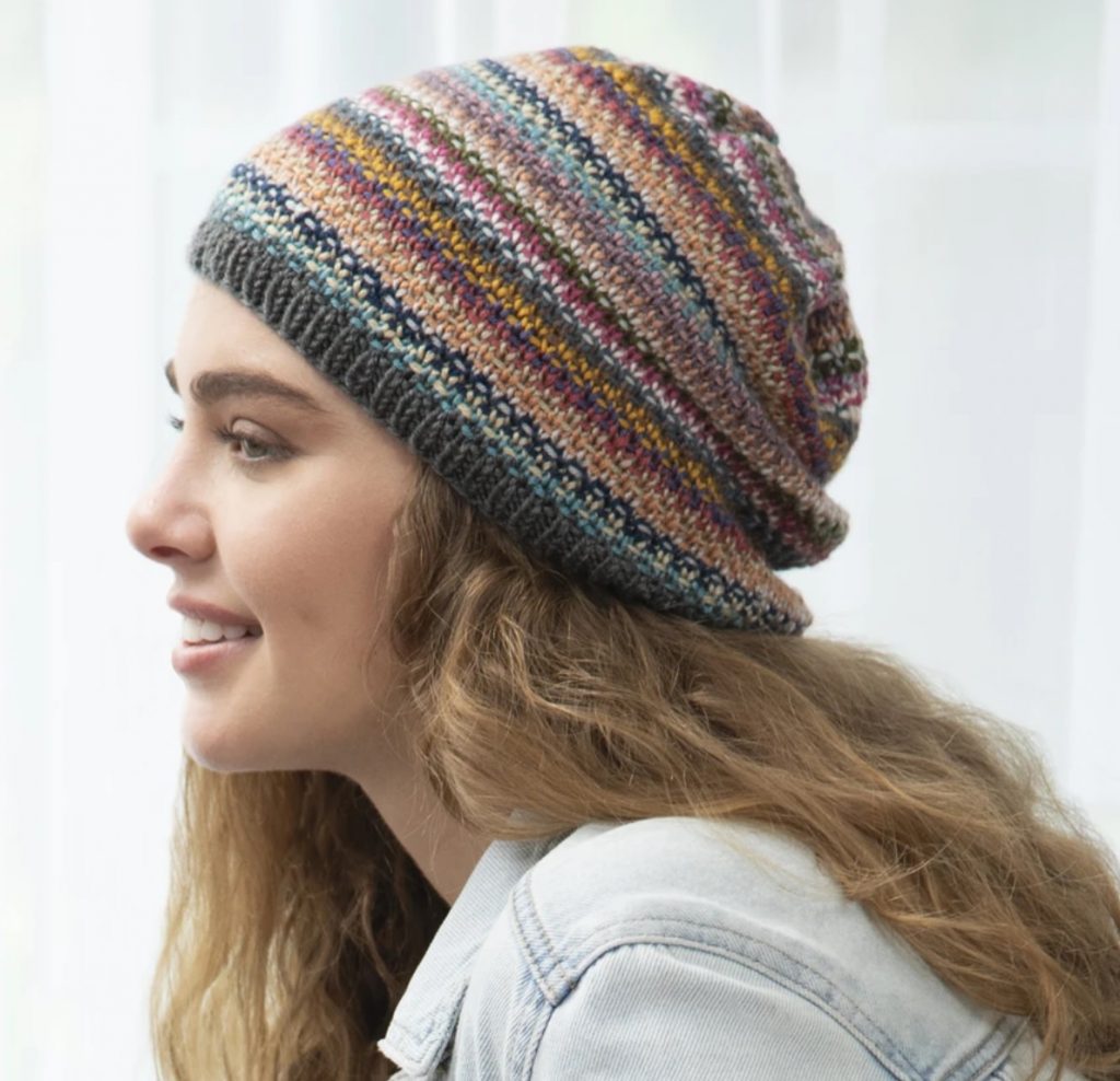 Free knitting pattern for a slouchy hat