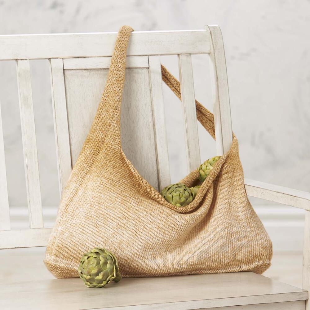 Free knitting pattern for an easy tote bag