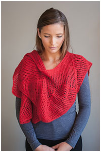 Free knitting pattern for an eyelet scarf