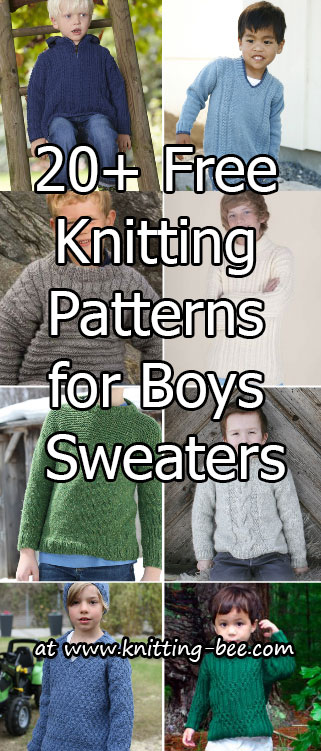 Free knitting pattern for boys sweaters