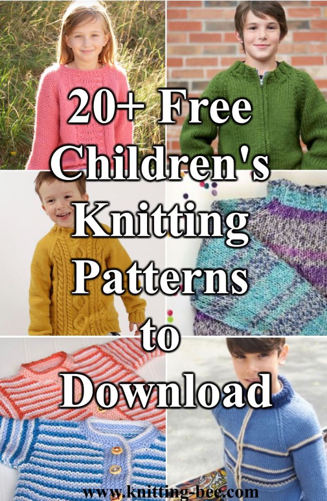 Free knitting patterns for kids