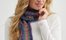 Free Knit Pattern for a Fantasy Stitch Shawl Scarf