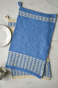 Free Knitting Pattern for Mosaic Dish Towels