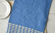 Free Knitting Pattern for Mosaic Dish Towels