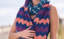 Free Knitting Pattern for a Chevron Scarf