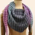 Free Knitting Pattern for a Circle of Colour Shawl