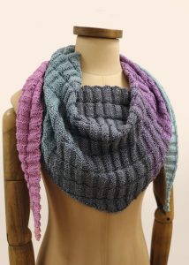 Free Knitting Pattern for a Circle of Colour Shawl