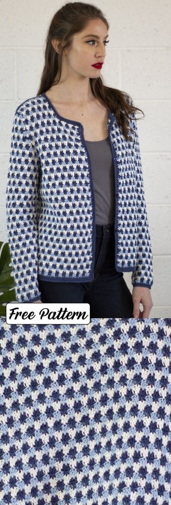 Free Knitting Pattern for a Colorwork Cardigan