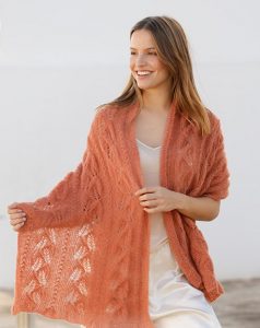 Free Knitting Pattern for Autumn Willows a Lace Stole