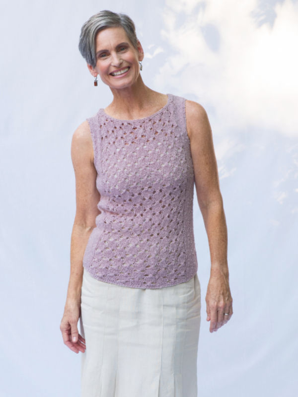 Free lace tank top knitting pattern