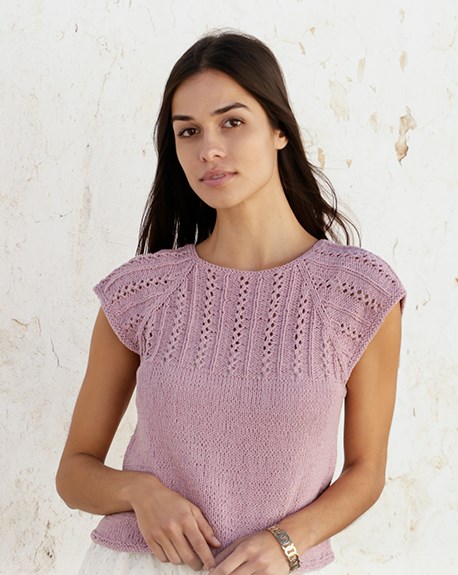 Free lace tee knitting pattern