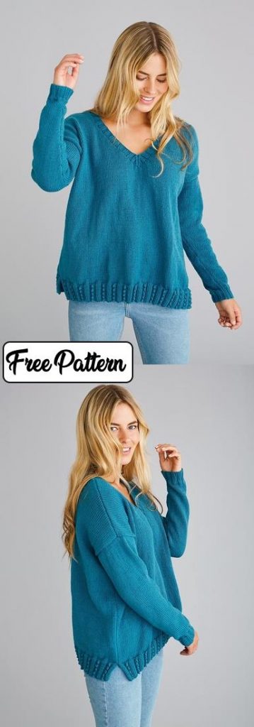 21+ Easy Knitting Patterns for Women's Sweaters in 2020 Free